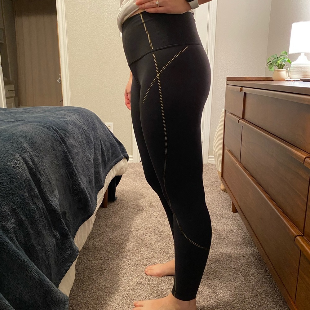 Black and gold Lululemon align size 4